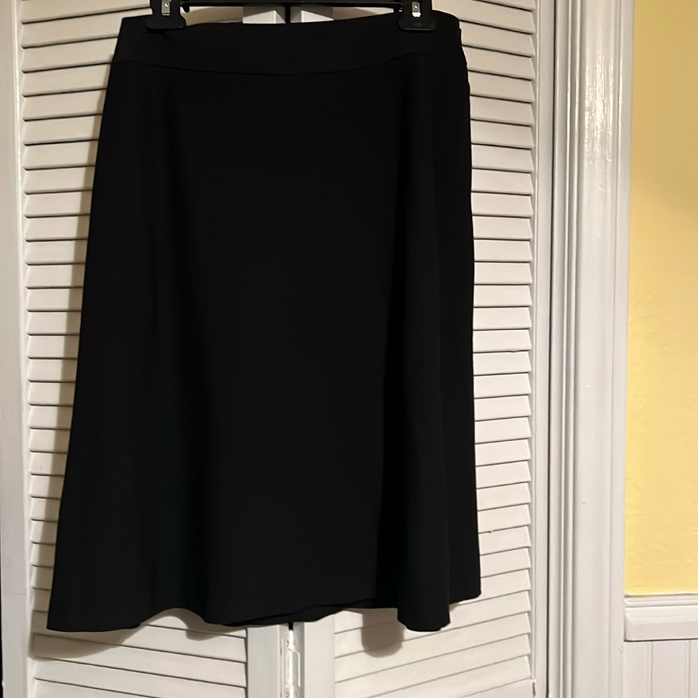 Lined black A line skirt